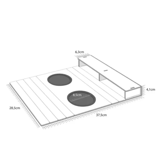 Porta Copo e Controle para Sofá - Edição Deluxe em MDF