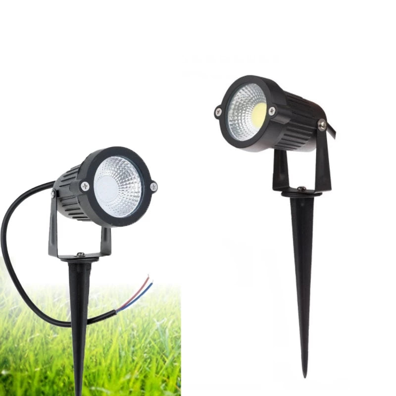 Espeto Luminária LED 7W para Jardim - Luz Verde