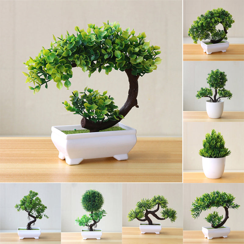 Vaso com Planta Artificial de Bonsai