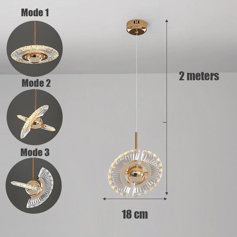 Luminária de Teto LED Giratória: Iluminação Moderna para Seu Lar