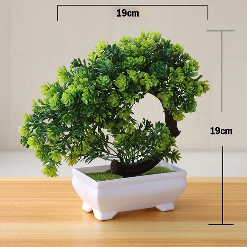 Vaso com Planta Artificial de Bonsai