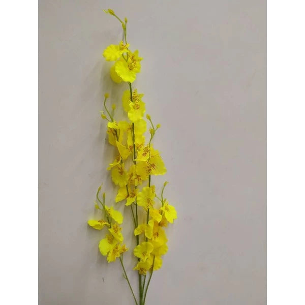 Galho Flor Orquídea Chuva de Ouro Artificial - 96cm