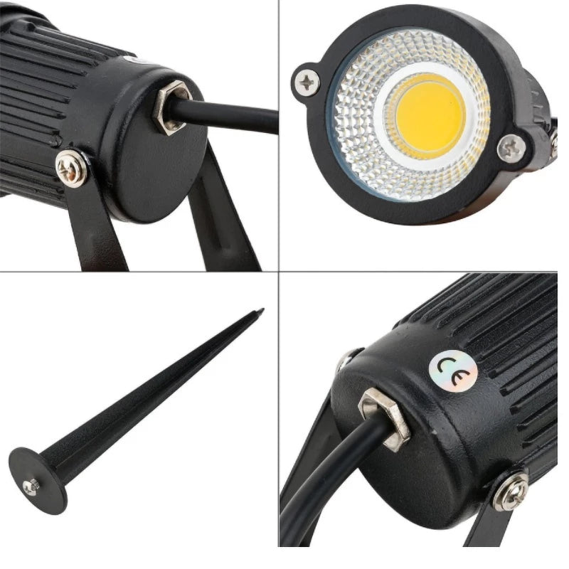 Espeto Luminária LED 7W para Jardim - Luz Verde