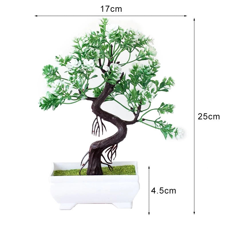 Vaso com Planta Artificial de Bonsai