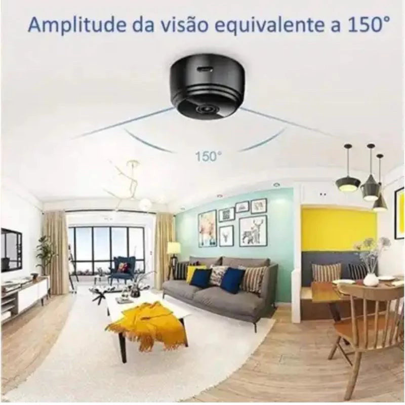 Câmera A9 HD Mini com Visão Noturna Wifi 1080P