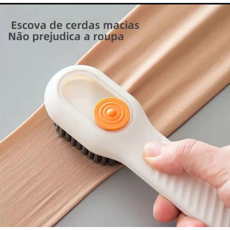 Escova Limpa Sapato com Dispenser