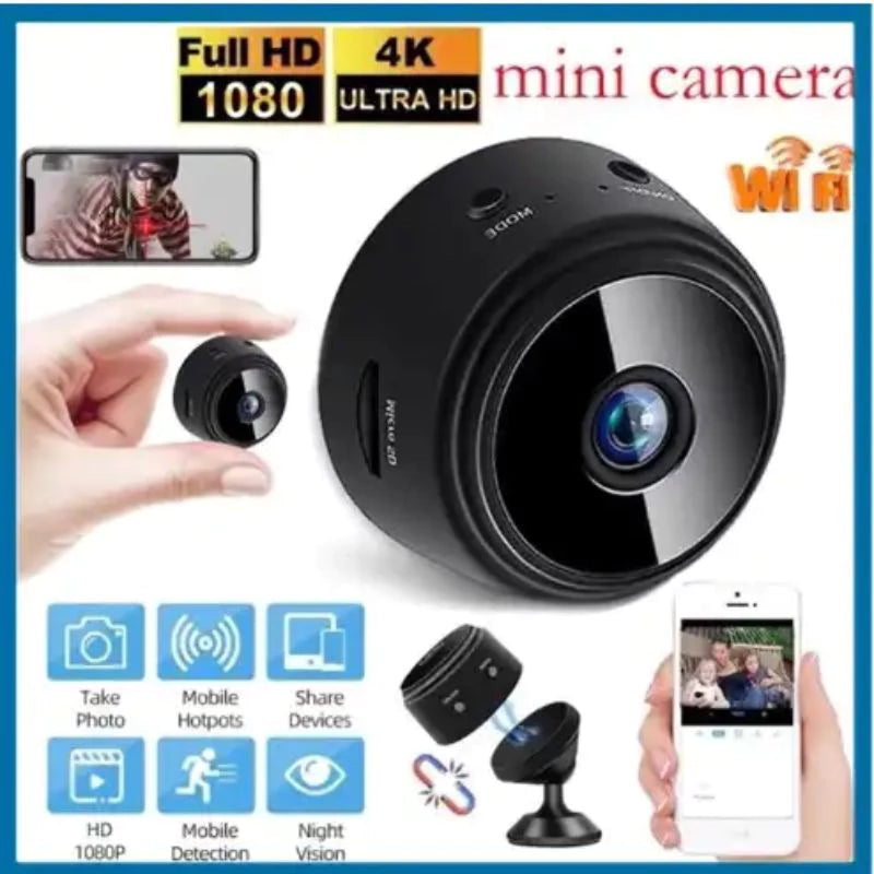 Câmera A9 HD Mini com Visão Noturna Wifi 1080P