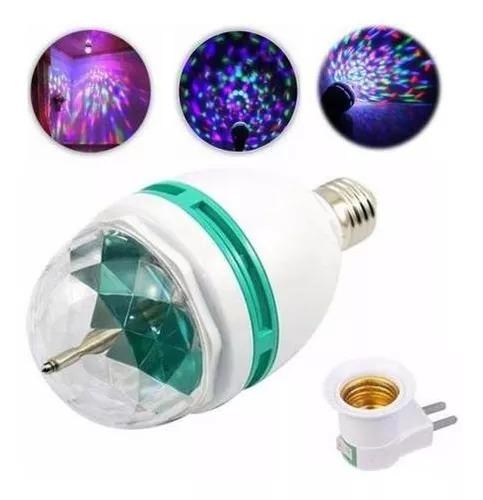 Lâmpada Disco LED 3W RGB - E27 Rotativa