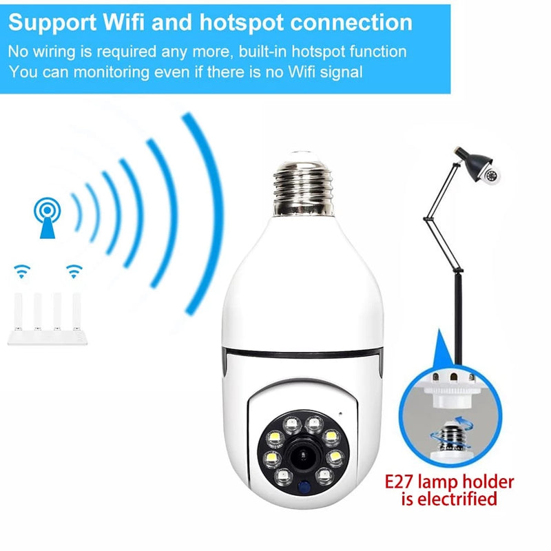 Câmera Mini IP Wifi Sem Fio, Visão Noturna, Microfone e Auto Falante