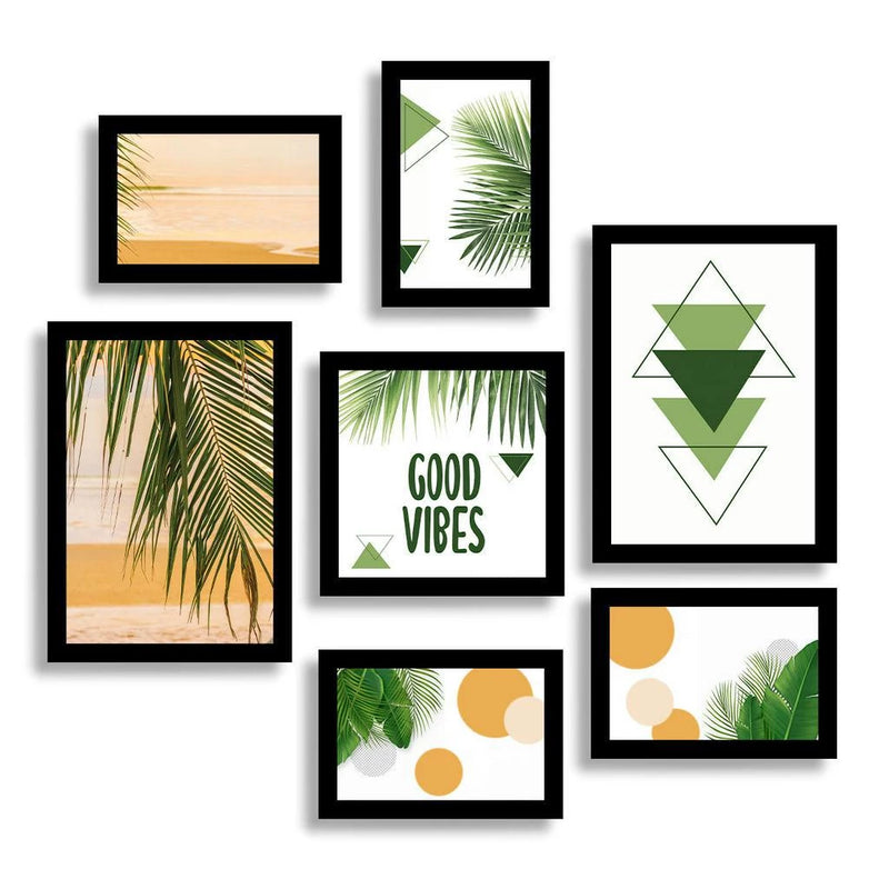 Quadros Decorativos: Frases Ilustradas - 7 peças