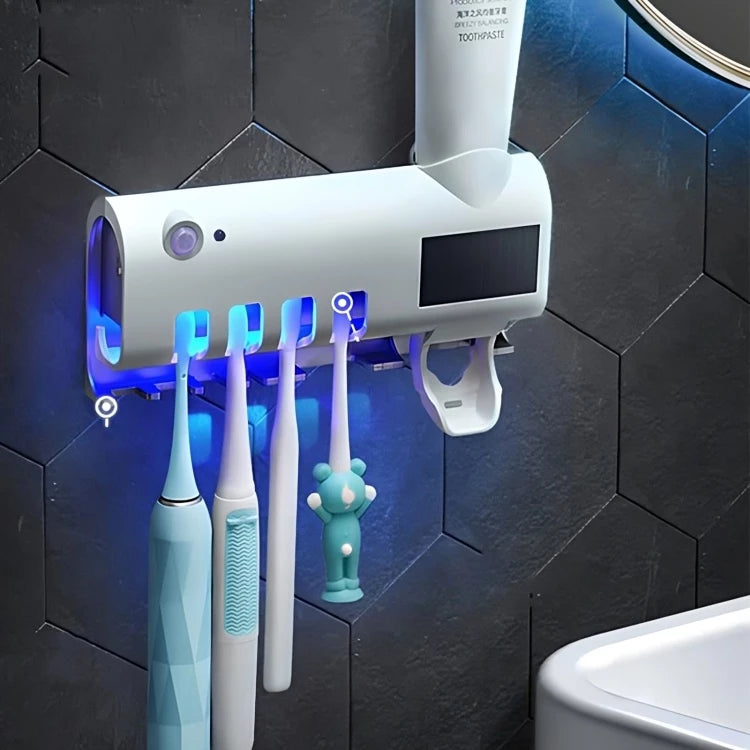 Suporte Escova de Dentes Esterilizador Com Luz UV Antibacteriano