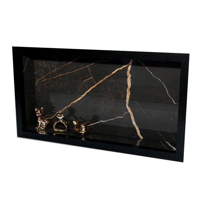 Nicho De Porcelanato 60x30 Preto Gold