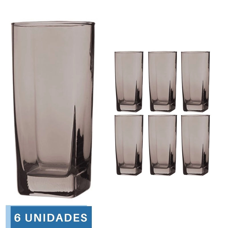 Copos Bali Quadrado 320ml - 6 Unidades