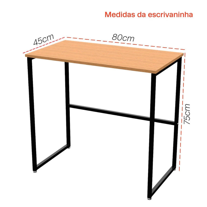 Escrivaninha Industrial com Prateleira